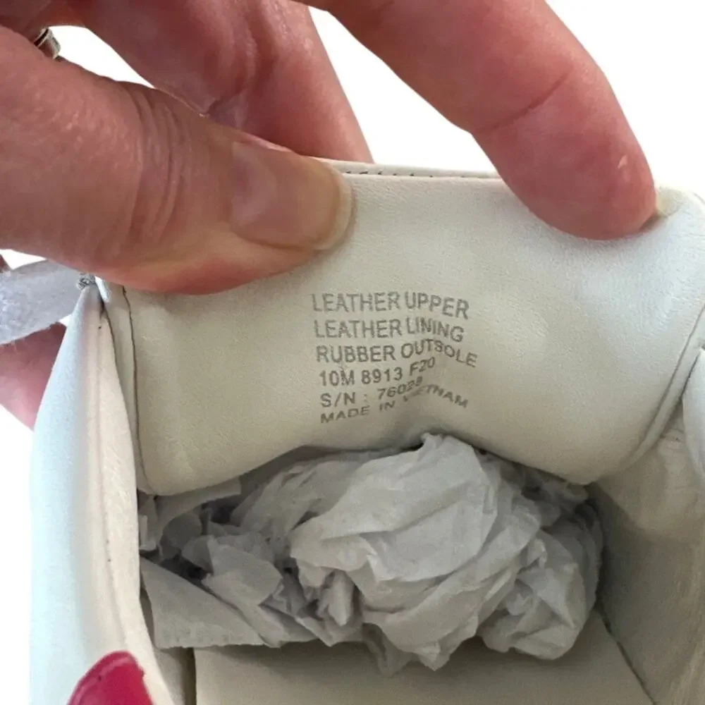 Tory Burch Leigh‎ T Logo Sneakers White Azalea Pink Size 10